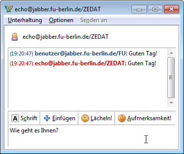 1:1 Chat mit Pidgin